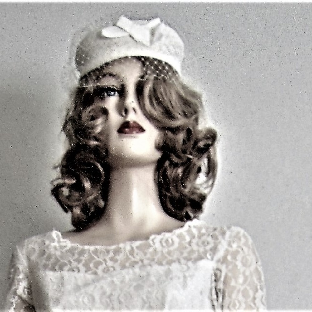 50's Custom Wedding Veil - Netted Facinator Hat